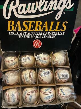 Vintage Rawlings Baseballs -90s/00s  (12-Pack Display)